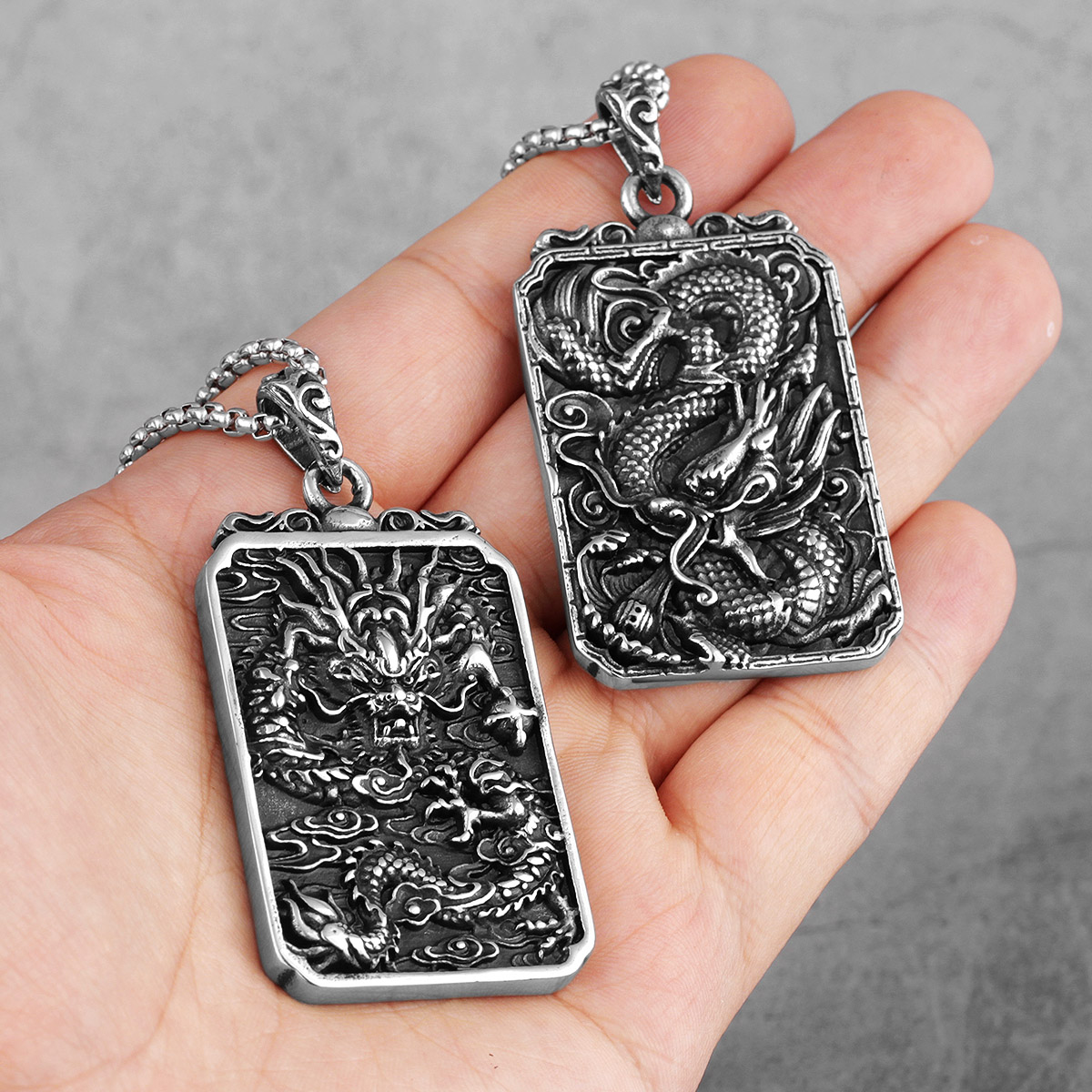 Ethnic Fashion Meaning - Chiński smok dobre znaczenie Amulet ze