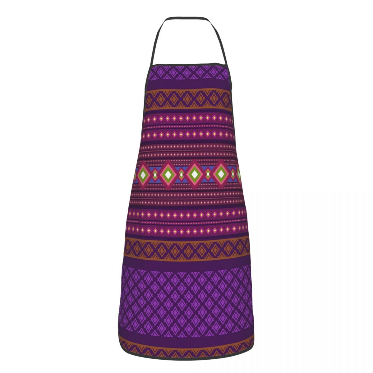 Ikat Woven Fabric - Fartuch kuchenny z motywem geometrycznym Ikat,