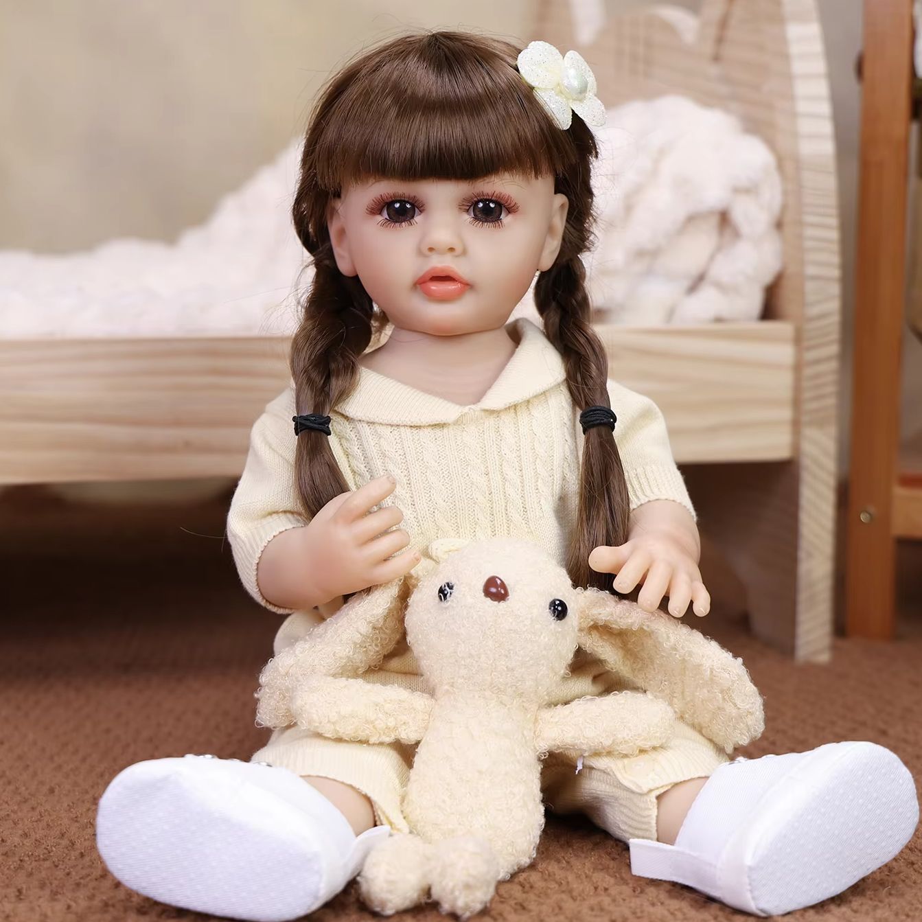 Ethnic Fashion Model - KEIUMI 43CM Lalka Reborn Bebe, miękki