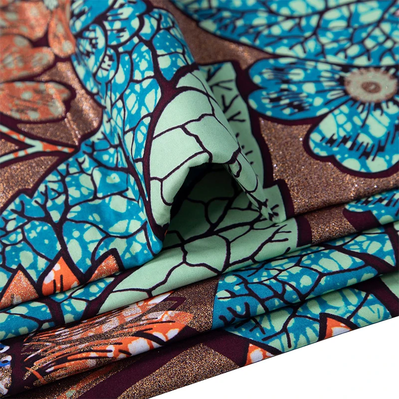 African Ankara Print - Bawełniana afrykańska tkanina Ankara z nadrukiem