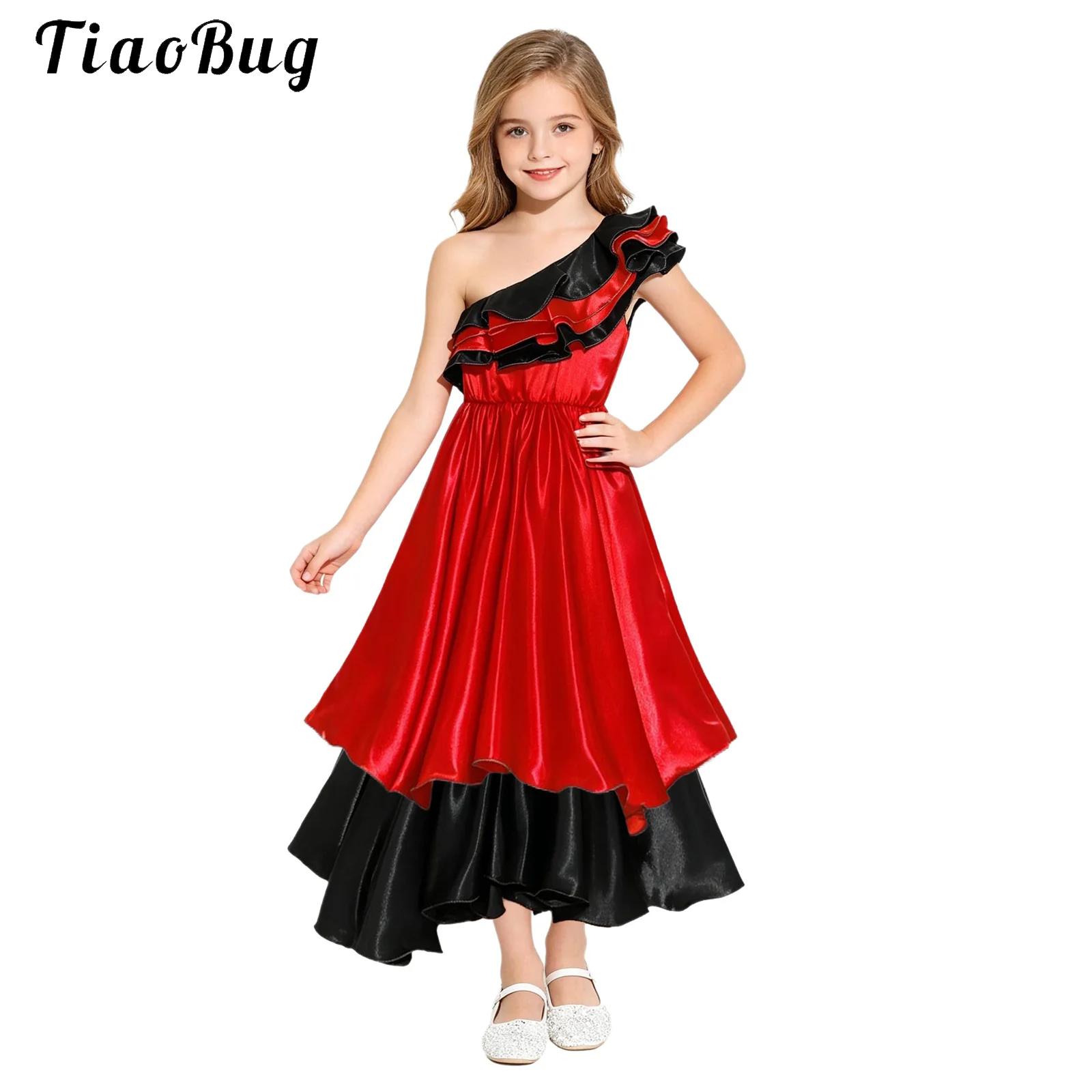 Ethnic Fashion Dress - Dziewczęcy strój do tańca flamenco hiszpańskiego,