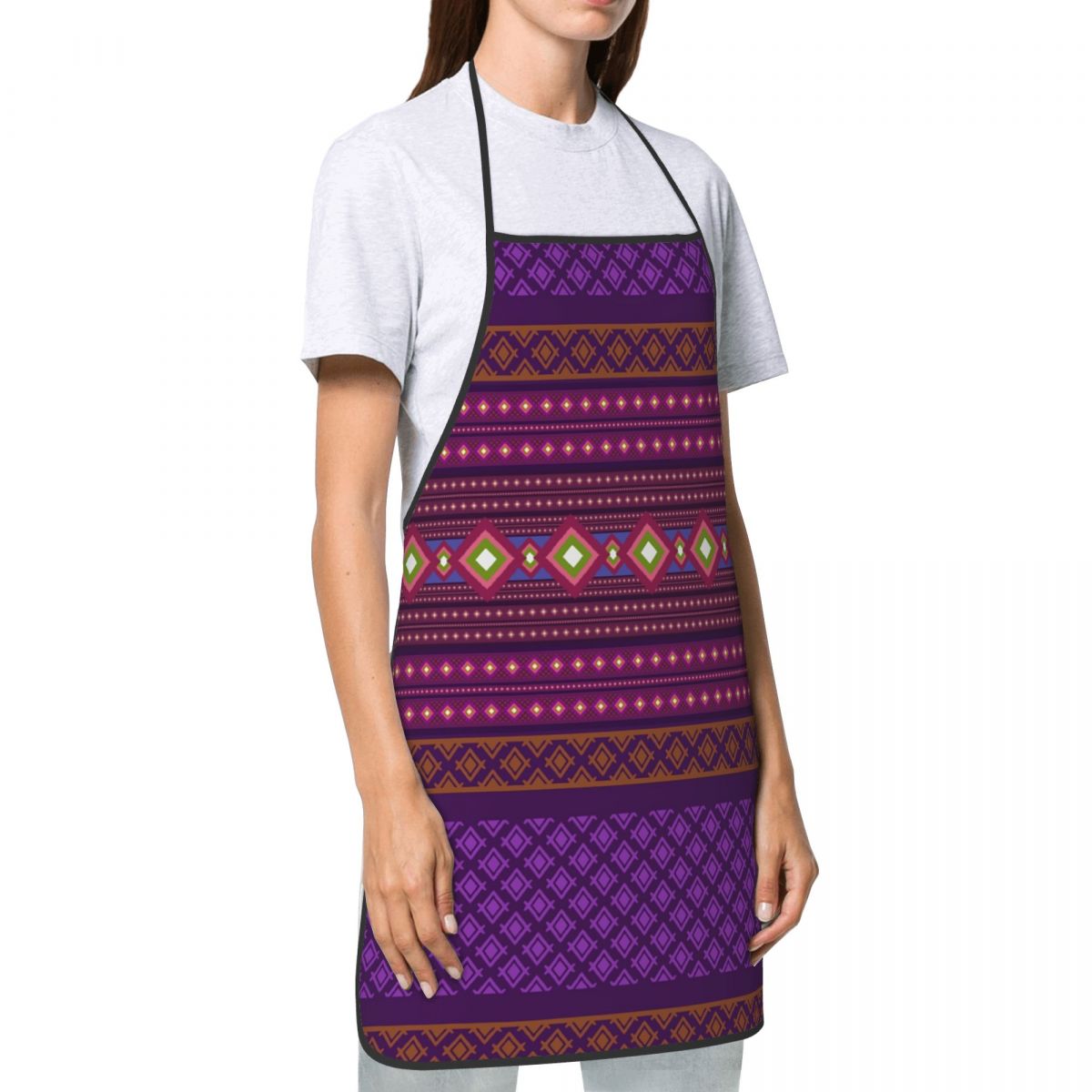 Fartuch kuchenny z motywem geo – Ikat Woven Fabric recenzja i cena