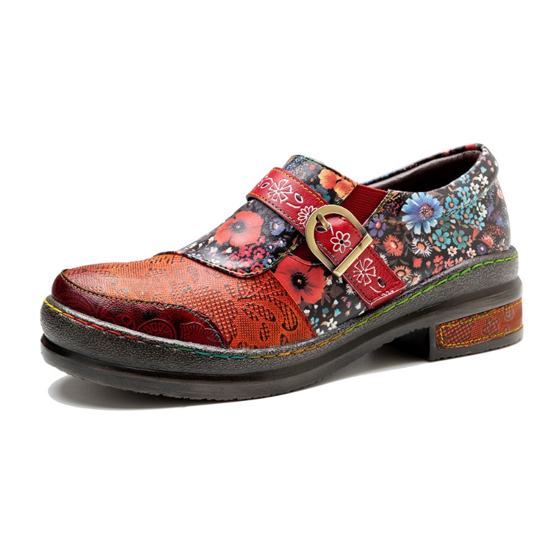 Skórzane baleriny damskie z ow – Kids Ethnic Fashion recenzja i cena