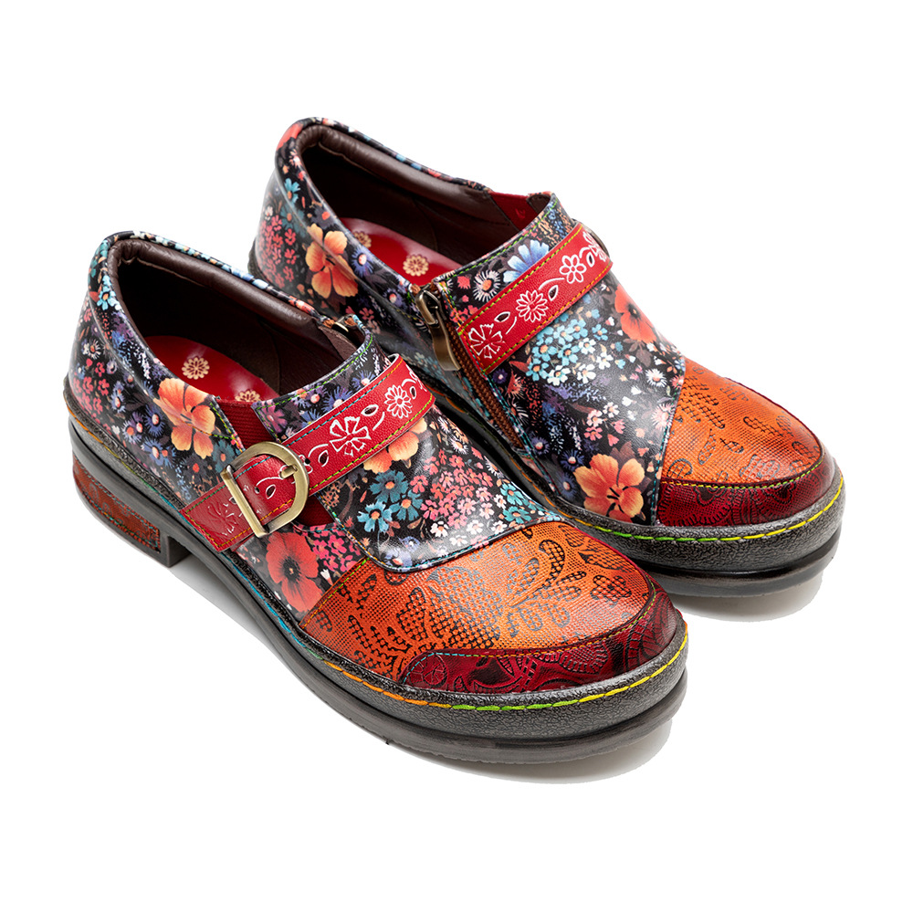 Skórzane baleriny damskie z ow – Kids Ethnic Fashion recenzja i cena