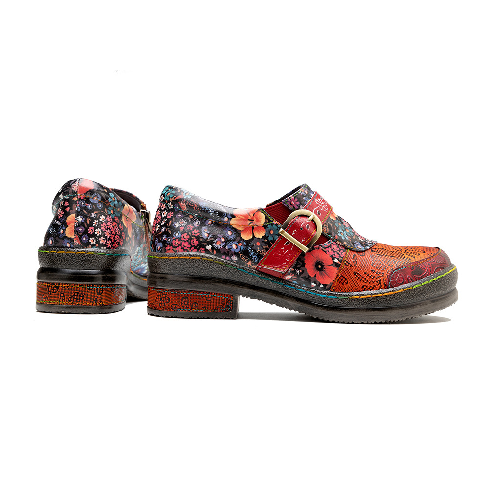 Skórzane baleriny damskie z ow – Kids Ethnic Fashion recenzja i cena
