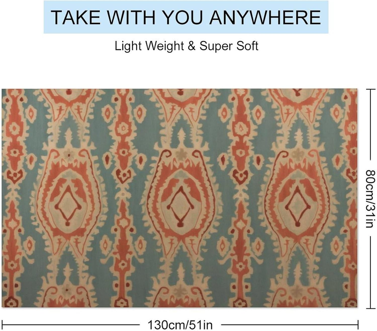 Ręczniki plażowe z wzorami, ch – Ikat Woven Fabric recenzja i cena