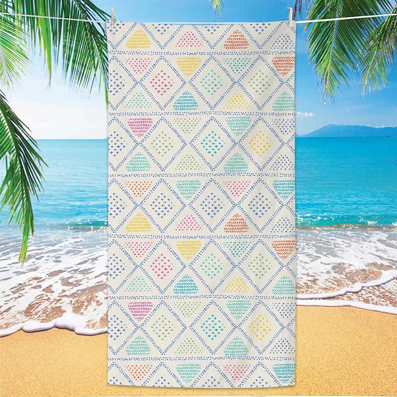 Vintage etniczny ręcznik kąpie – Ikat Woven Fabric recenzja i cena