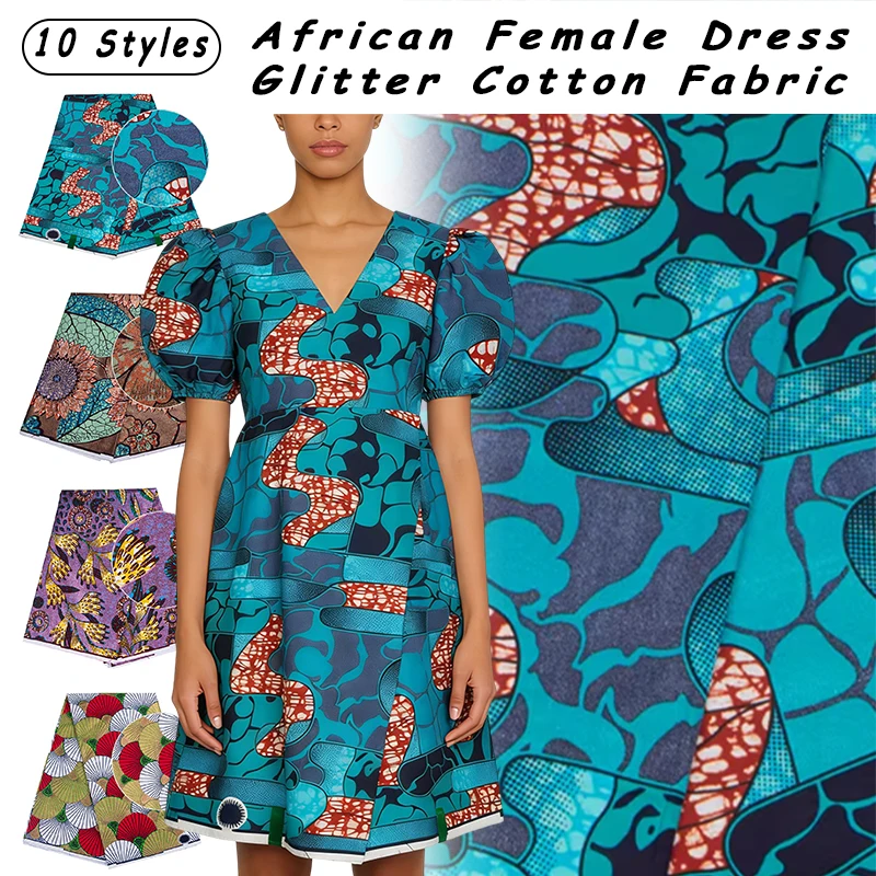 Bawełniana afrykańska tkanina  – African Ankara Print recenzja i cena