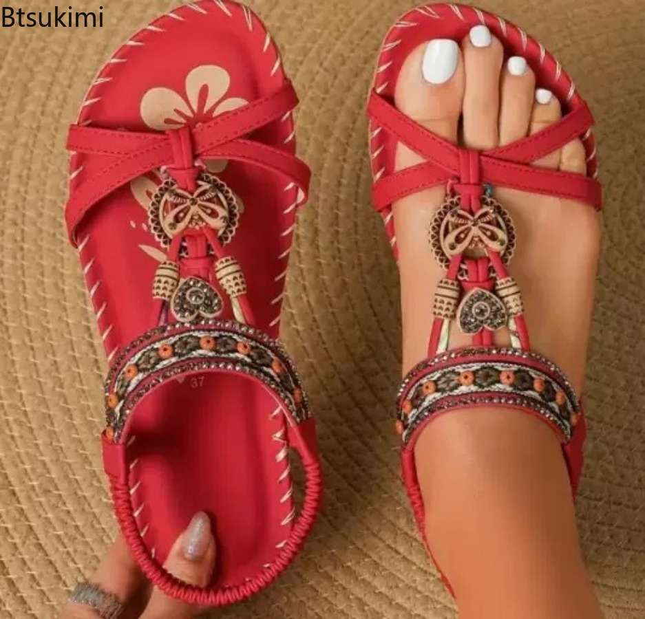 Damskie sandały w stylu bohemy – Ethnic Fashion Dress recenzja i cena