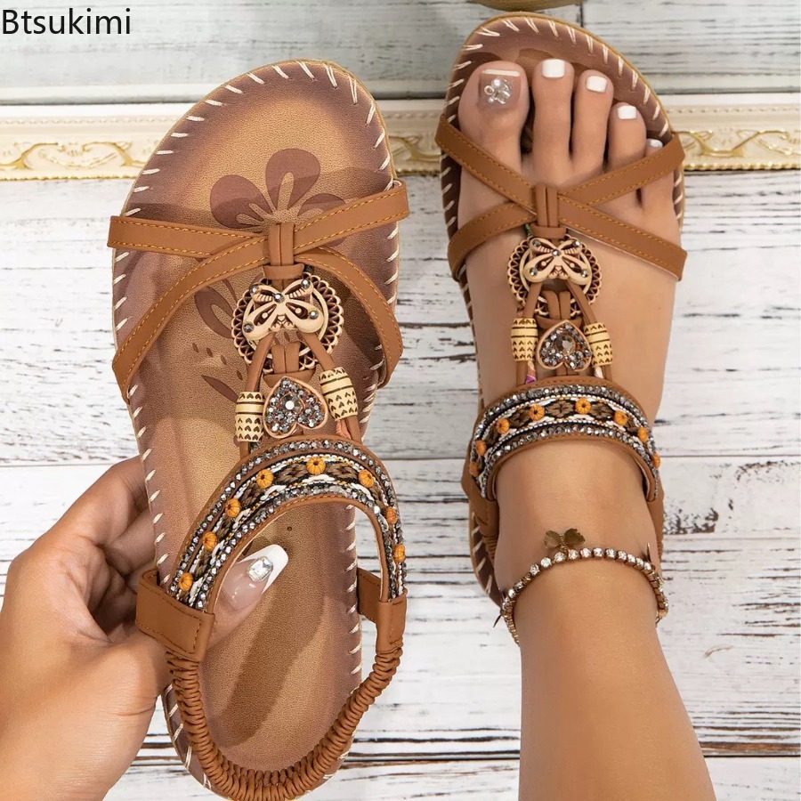 Damskie sandały w stylu bohemy – Ethnic Fashion Dress recenzja i cena