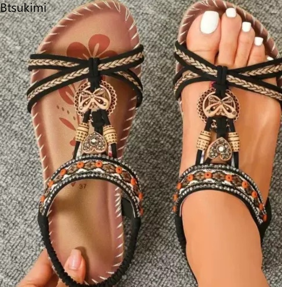 Damskie sandały w stylu bohemy – Ethnic Fashion Dress recenzja i cena