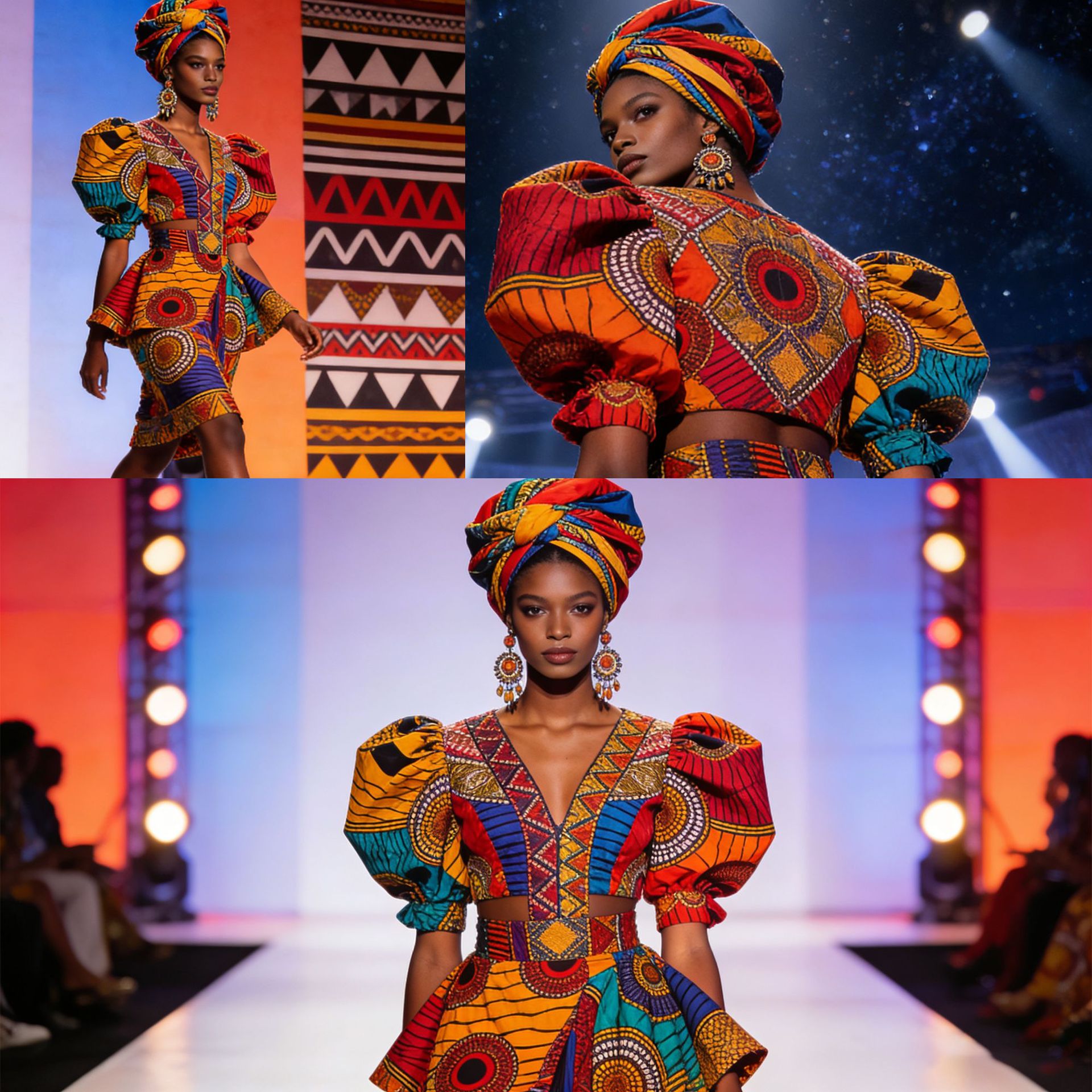6 jardów afrykańskiej tkaniny  – African Ankara Print recenzja i cena